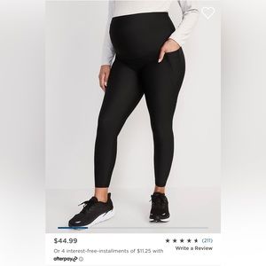 Old Navy Maternity Full Panel Elevate Powersoft Leggings 7/8